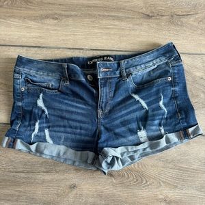 Express jeans shorts